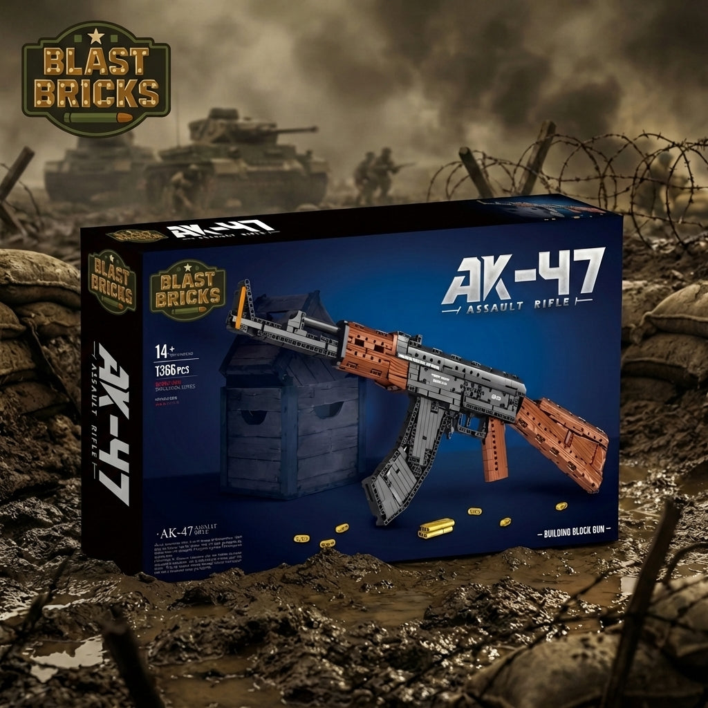 Brick AK Combat Model Kit front view